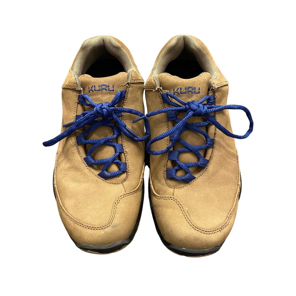 KURU Men's 10 Brown Leather Comfort Walking Shoes Orthopedic Trail Casual Dad